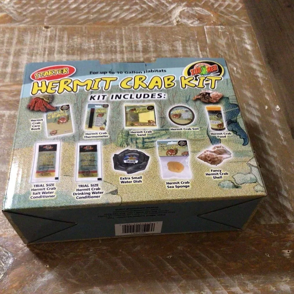 Zoo Med Hermit Crab Starter Kit - Up To 10‎ Gallon Habitat Tank SCK-1 NEW